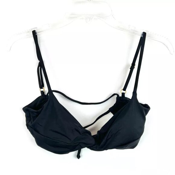 L Space Women’s Ringo Black Bikini Top Size Large - Picture 1 of 2